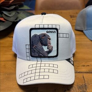 Fresh Friday Drop Goorin Bros. White Trucker Hat with Genius Patch